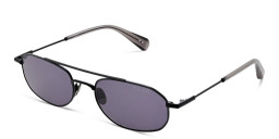 ALL SAINTS Logo Oval Sunglasses in Black – Product Photo 2