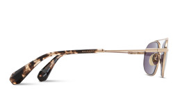 ALL SAINTS Logo Oval Sunglasses in Gold – Product Photo 3