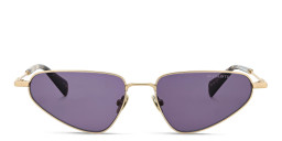 ALL SAINTS Logo Cat-Eye Sunglasses in Gold – Product Photo 1