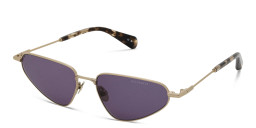 ALL SAINTS Logo Cat-Eye Sunglasses in Gold – Product Photo 2