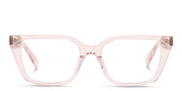 ALL SAINTS Logo Cat-Eye Eyeglasses in Transparent Pink – Product Photo 1