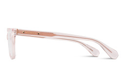 ALL SAINTS Logo Cat-Eye Eyeglasses in Transparent Pink – Product Photo 4