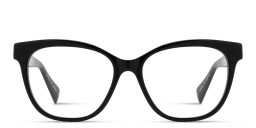 Shop ALL SAINTS Logo Cat-Eye Eyeglasses in Black online.