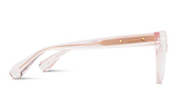 ALL SAINTS Logo Cat-Eye Eyeglasses in Transparent Pink – Product Photo 3