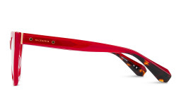 ALL SAINTS Elise Cat-Eye Eyeglasses in Red – Product Photo 4