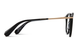 Shop ALL SAINTS Logo Round Eyeglasses in Black online.