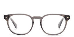 ALL SAINTS Logo Square Eyeglasses in Transparent Brown – Product Photo 1