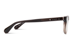 ALL SAINTS Logo Square Eyeglasses in Gradient Brown – Product Photo 3