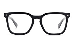 Shop ALL SAINTS Logo Square Eyeglasses in Black online.