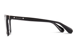 Shop ALL SAINTS Logo Square Eyeglasses in Black online.