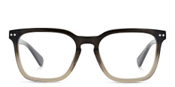 Shop ALL SAINTS Logo Square Eyeglasses in Gradient Brown online.