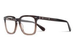 Shop ALL SAINTS Logo Square Eyeglasses in Gradient Brown online.