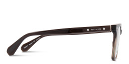 ALL SAINTS Logo Square Eyeglasses in Gradient Brown – Product Photo 3