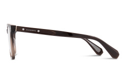 Shop ALL SAINTS Logo Square Eyeglasses in Gradient Brown online.