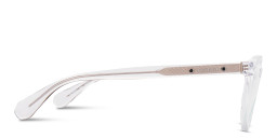 Shop ALL SAINTS Logo Round Eyeglasses in Crystal online.