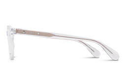 Shop ALL SAINTS Logo Round Eyeglasses in Crystal online.