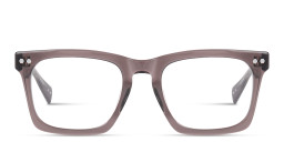 Shop ALL SAINTS Logo Square Eyeglasses in Transparent Brown online.
