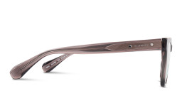 Shop ALL SAINTS Logo Square Eyeglasses in Transparent Brown online.