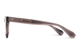 Shop ALL SAINTS Logo Square Eyeglasses in Transparent Brown online.