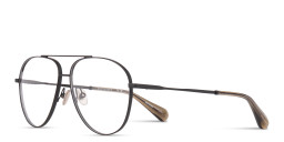 ALL SAINTS Logo Wide Aviator Eyeglasses in Black – Product Photo 2
