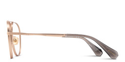 ALL SAINTS Logo Aviator Eyeglasses in Gold – Product Photo 4