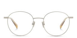 ALL SAINTS Logo Round Eyeglasses in Silver – Product Photo 1