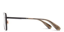 Shop ALL SAINTS Logo Wide Aviator Eyeglasses in Black online.