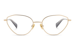 ALL SAINTS Logo Cat-Eye Eyeglasses in Gold – Product Photo 1