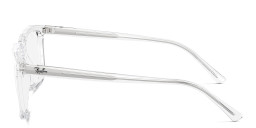 Ray-Ban Alain Optics Unisex Rectangle Eyeglasses in Transparent – Product Photo 3