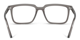 Shop Ray-Ban Alain Optics Unisex Rectangle Eyeglasses in Opal Dark Grey online.