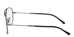 Shop Ray-Ban Bain Bridge Optics Unisex Wide Pilot Eyeglasses in Gunmetal online.