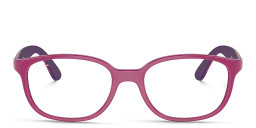 Shop Ray-Ban Junior Optics Kids Bio-Based Panthos Eyeglasses in Pink online.