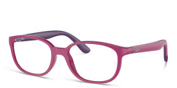 Shop Ray-Ban Junior Optics Kids Bio-Based Panthos Eyeglasses in Pink online.