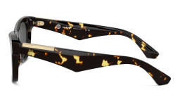 تسوق نظارات شمسية مربّعة بشعار العلامة للجنسين بربري بلون هافان داكن أونلاين.