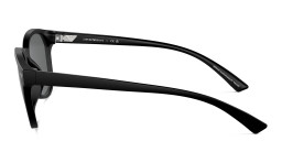 Shop Emporio Armani Logo Panthos Sunglasses in Matte Black online.