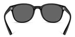 Shop Emporio Armani Logo Panthos Sunglasses in Matte Black online.