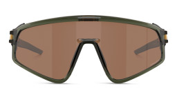 Shop Oakley Latch Panel Unisex Mask Sunglasses in Green online.