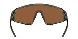 Shop Oakley Latch Panel Unisex Mask Sunglasses in Green online.