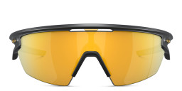 Oakley Sphaera Unisex Half-Rim Mask Sunglasses in Black – Product Photo 1