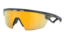 Shop Oakley Sphaera Unisex Half-Rim Mask Sunglasses in Black online.