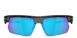 Shop Oakley BiSphaera Unisex Half-Rim Wide Rectangle Sunglasses in Grey online.