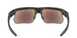 Shop Oakley BiSphaera Unisex Half-Rim Wide Rectangle Sunglasses in Grey online.