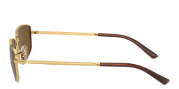 Ray-Ban Logo Unisex Irregular Sunglasses in Gold – Product Photo 3