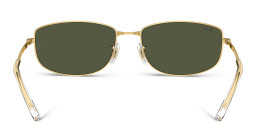 Ray-Ban Logo-Engraved Unisex Irregular Sunglasses in Gold – Product Photo 4