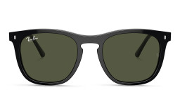 Ray-Ban Logo Unisex Square Sunglasses in Black – Product Photo 1