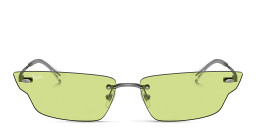 Ray-Ban Anh Unisex Rimless Irregular Sunglasses in Gunmetal – Product Photo 1