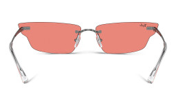 Ray-Ban Anh Unisex Rimless Irregular Sunglasses in Gunmetal – Product Photo 4