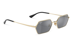 Shop Ray-Ban Yevi Unisex Irregular Sunglasses in Gold online.