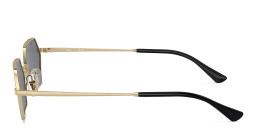 Shop Ray-Ban Yevi Bio-Based Unisex Irregular Sunglasses in Gold online.