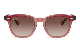 Ray-Ban Junior Logo Kids Square Sunglasses in Red – Product Photo 1